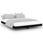 Estructura de cama madera de ingeniería negra 160x200 cm de vidaXL, Camas y somieres - Ref: Foro24-832126, Precio: 127,99 €, ...