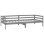 Sofa bed with solid pine wood mattress gray 90x200 cm by vidaXL, Beds and slatted bases - Ref: Foro24-3083571, Price: 261,05 ...