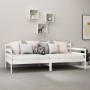 Sofa bed with white solid pine wood mattress 90x200 cm by vidaXL, Beds and slatted bases - Ref: Foro24-3083585, Price: 287,64...