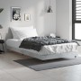 Estructura de cama madera de ingeniería gris hormigón 90x200cm de vidaXL, Camas y somieres - Ref: Foro24-832169, Precio: 90,2...