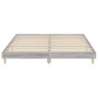 Sonoma gray engineered wood bed frame 140x200 cm by vidaXL, Beds and slatted bases - Ref: Foro24-832043, Price: 103,99 €, Dis...