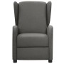 Sillón reclinable eléctrico de tela gris oscuro de vidaXL, Sillones - Ref: Foro24-3098926, Precio: 216,95 €, Descuento: %