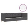 Sofá cama con colchón USB de tela gris oscuro 90x200 cm de vidaXL, Camas y somieres - Ref: Foro24-3080436, Precio: 391,99 €, ...