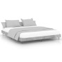 Estructura de cama madera de ingeniería gris hormigón 200x200cm de vidaXL, Camas y somieres - Ref: Foro24-832217, Precio: 127...