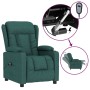 Sillón reclinable eléctrico tela verde oscuro de vidaXL, Sillones - Ref: Foro24-3098783, Precio: 275,59 €, Descuento: %