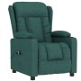 Sillón reclinable eléctrico tela verde oscuro de vidaXL, Sillones - Ref: Foro24-3098783, Precio: 275,59 €, Descuento: %