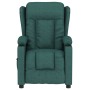 Sillón reclinable eléctrico tela verde oscuro de vidaXL, Sillones - Ref: Foro24-3098783, Precio: 275,59 €, Descuento: %