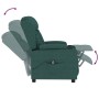 Sillón reclinable eléctrico tela verde oscuro de vidaXL, Sillones - Ref: Foro24-3098783, Precio: 275,59 €, Descuento: %