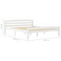 Estructura de cama de madera maciza de pino blanca 160x200 cm de vidaXL, Camas y somieres - Ref: Foro24-322072, Precio: 164,5...