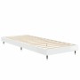 Estructura de cama madera de ingeniería blanco brillo 75x190 cm de vidaXL, Camas y somieres - Ref: Foro24-832207, Precio: 92,...