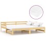 Removable sofa bed solid pine wood 2x(90x200) cm by vidaXL, Beds and slatted bases - Ref: Foro24-3083654, Price: 434,08 €, Di...