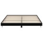 Black engineered wood bed frame 140x200 cm by vidaXL, Beds and slatted bases - Ref: Foro24-832142, Price: 139,55 €, Discount: %