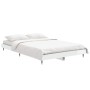 Glossy white engineered wood bed frame 120x190cm by vidaXL, Beds and slatted bases - Ref: Foro24-832191, Price: 123,17 €, Dis...