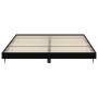 Black engineered wood bed frame 180x200 cm by vidaXL, Beds and slatted bases - Ref: Foro24-832222, Price: 145,35 €, Discount: %