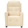 Sillón reclinable eléctrico de tela crema de vidaXL, Sillones - Ref: Foro24-3098910, Precio: 215,42 €, Descuento: %