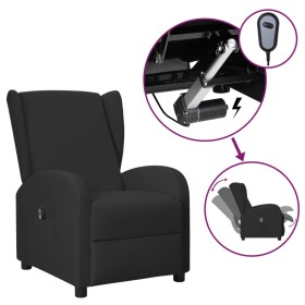 Black Faux Leather Recliner Wing Chair by vidaXL, Armchairs - Ref: Foro24-3098949, Price: 237,99 €, Discount: %