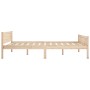 Estructura de cama de madera de pino maciza 140x200 cm de vidaXL, Camas y somieres - Ref: Foro24-322099, Precio: 129,43 €, De...