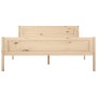 Estructura de cama de madera de pino maciza 140x200 cm de vidaXL, Camas y somieres - Ref: Foro24-322099, Precio: 129,43 €, De...