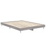 Sonoma-grauer Holzwerkstoff-Bettrahmen 135 x 190 cm von vidaXL, Betten und Lattenroste - Ref: Foro24-832291, Preis: 115,51 €,...