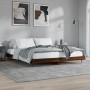 Oak brown engineered wood bed frame 200x200 cm by vidaXL, Beds and slatted bases - Ref: Foro24-832220, Price: 131,95 €, Disco...