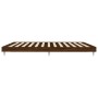 Oak brown engineered wood bed frame 200x200 cm by vidaXL, Beds and slatted bases - Ref: Foro24-832220, Price: 131,95 €, Disco...