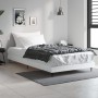 White engineered wood bed frame 100x200 cm by vidaXL, Beds and slatted bases - Ref: Foro24-832261, Price: 81,41 €, Discount: %