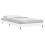 Estructura de cama madera de ingeniería blanca 100x200 cm de vidaXL, Camas y somieres - Ref: Foro24-832261, Precio: 91,15 €, ...