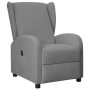 Sillón orejero eléctrico reclinable cuero sintético gris de vidaXL, Sillones - Ref: Foro24-3098952, Precio: 213,32 €, Descuen...