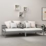 Schlafsofa mit Matratze aus massivem Kiefernholz grau 90x200 cm von vidaXL, Betten und Lattenroste - Ref: Foro24-3083556, Pre...