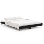 Black engineered wood bed frame 135x190 cm by vidaXL, Beds and slatted bases - Ref: Foro24-832286, Price: 117,60 €, Discount: %