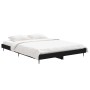 Black engineered wood bed frame 135x190 cm by vidaXL, Beds and slatted bases - Ref: Foro24-832286, Price: 117,60 €, Discount: %