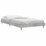 Estructura de cama madera de ingeniería gris hormigón 100x200cm de vidaXL, Camas y somieres - Ref: Foro24-832265, Precio: 78,...