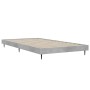 Estructura de cama madera de ingeniería gris hormigón 100x200cm de vidaXL, Camas y somieres - Ref: Foro24-832265, Precio: 78,...