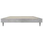 Estructura de cama madera de ingeniería gris hormigón 100x200cm de vidaXL, Camas y somieres - Ref: Foro24-832265, Precio: 78,...