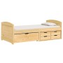 Sofá cama con 5 cajones madera maciza pino IRUN 90x200cm de vidaXL, Camas y somieres - Ref: Foro24-3185211, Precio: 321,75 €,...