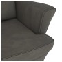 Sillón mecedora patas madera y taburete terciopelo gris oscuro de vidaXL, Mecedoras - Ref: Foro24-3121231, Precio: 275,43 €, ...