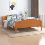 Estructura de cama madera maciza pino marrón miel 140x200 cm de vidaXL, Camas y somieres - Ref: Foro24-322039, Precio: 165,41...