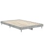 Estructura de cama madera de ingeniería gris hormigón 120x190cm de vidaXL, Camas y somieres - Ref: Foro24-832297, Precio: 108...