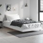 White engineered wood bed frame 90x190 cm by vidaXL, Beds and slatted bases - Ref: Foro24-832197, Price: 83,66 €, Discount: %