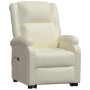 Sillón elevable cuero sintético crema de vidaXL, Sillones - Ref: Foro24-3110865, Precio: 377,00 €, Descuento: %