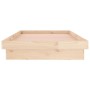 Estructura de cama con LED madera maciza 100x200 cm de vidaXL, Camas y somieres - Ref: Foro24-832703, Precio: 175,64 €, Descu...