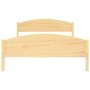 Solid pine wood bed frame 160x200 cm by vidaXL, Beds and slatted bases - Ref: Foro24-322030, Price: 118,99 €, Discount: %