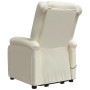 Sillón elevable cuero sintético crema de vidaXL, Sillones - Ref: Foro24-3110865, Precio: 377,00 €, Descuento: %