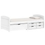 Sofa bed with 5 drawers solid white pine wood IRUN 90x200cm by vidaXL, Beds and slatted bases - Ref: Foro24-3185212, Price: 3...