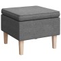 Sessel mit Schaukelfüßen und hellgrauem Stoffhocker von vidaXL, Sessel - Ref: Foro24-3121272, Preis: 272,55 €, Rabatt: %