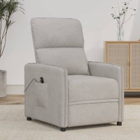 Sillón reclinable eléctrico tela de microfibra gris claro de vidaXL, Sillones - Ref: Foro24-3143303, Precio: 223,99 €, Descue...