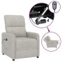 Electric Recliner Light Gray Microfiber Fabric by vidaXL, Armchairs - Ref: Foro24-3143303, Price: 223,99 €, Discount: %