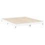 White engineered wood bed frame 200x200 cm by vidaXL, Beds and slatted bases - Ref: Foro24-832109, Price: 131,14 €, Discount: %