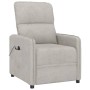 Electric Recliner Light Gray Microfiber Fabric by vidaXL, Armchairs - Ref: Foro24-3143303, Price: 223,99 €, Discount: %