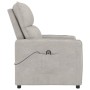 Electric Recliner Light Gray Microfiber Fabric by vidaXL, Armchairs - Ref: Foro24-3143303, Price: 223,99 €, Discount: %